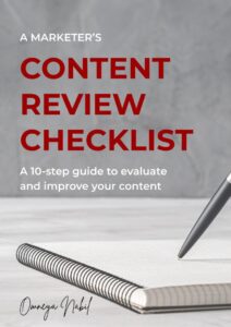 Cover of the Marketer’s Content Review Checklist