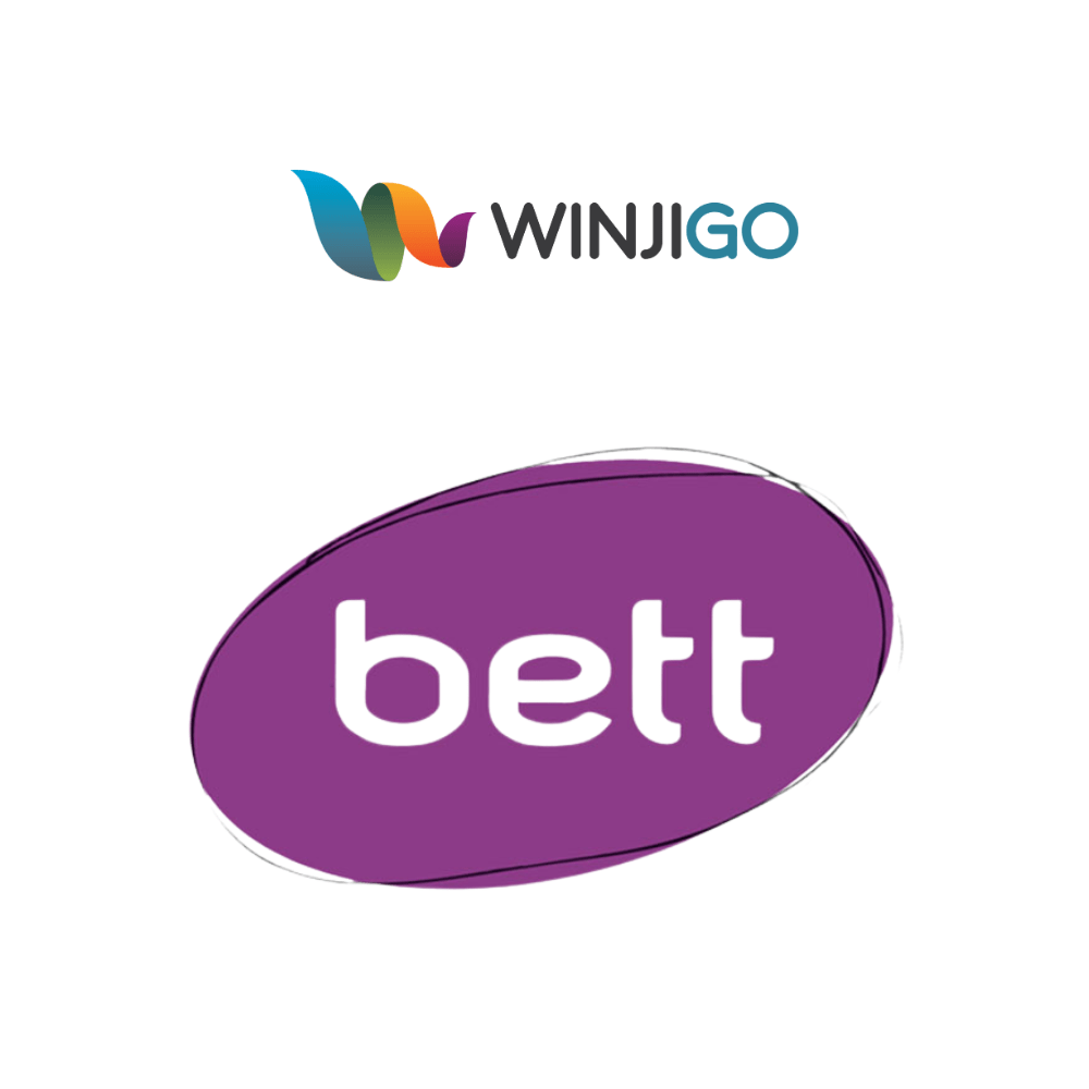 Logos of bett and Winjigo